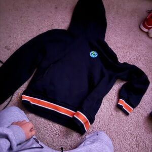All City jus don orange and black hoodie